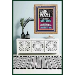 WALK IN MY WAYS AND KEEP MY COMMANDMENTS  Wall & Art Décor  GWMS12296  "28x34"