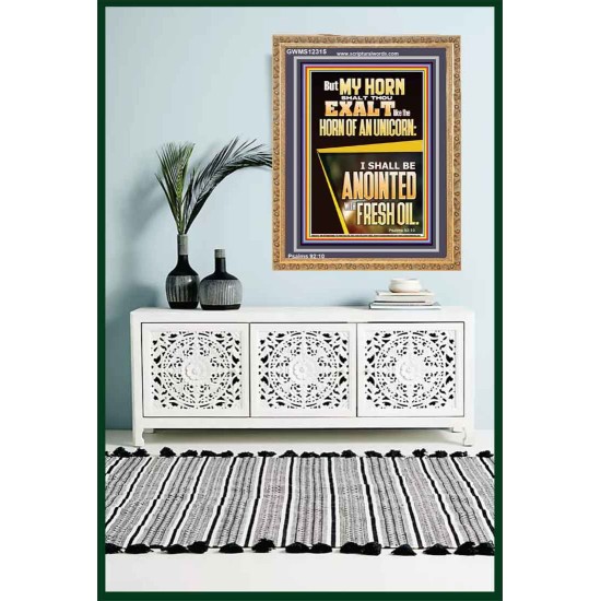 MY HORN SHALT THOU EXALT   Custom Contemporary Christian Wall Art  GWMS12315  