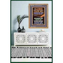 THE LORD DREW ME OUT OF MANY WATERS  New Wall Décor  GWMS12346  "28x34"