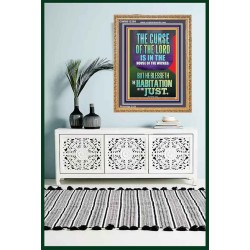 THE LORD BLESSED THE HABITATION OF THE JUST  Large Scriptural Wall Art  GWMS12399  "28x34"