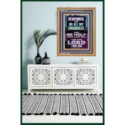 DO ALL MY COMMANDMENTS AND BE HOLY  Christian Portrait Art  GWMS13010  "28x34"