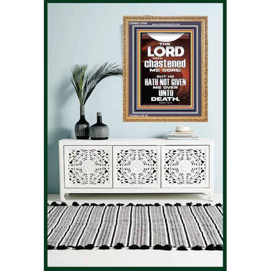 THE LORD HAS NOT GIVEN ME OVER UNTO DEATH  Contemporary Christian Wall Art  GWMS13045  