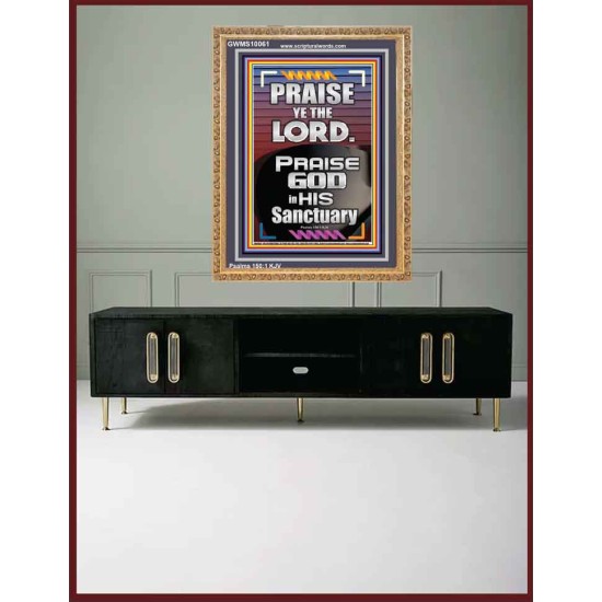 PRAISE GOD IN HIS SANCTUARY  Art & Wall Décor  GWMS10061  