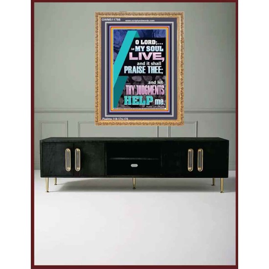 LET THY JUDGEMENTS HELP ME  Contemporary Christian Wall Art  GWMS11786  