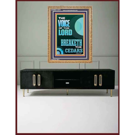 THE VOICE OF THE LORD BREAKETH THE CEDARS  Scriptural Décor Portrait  GWMS11979  