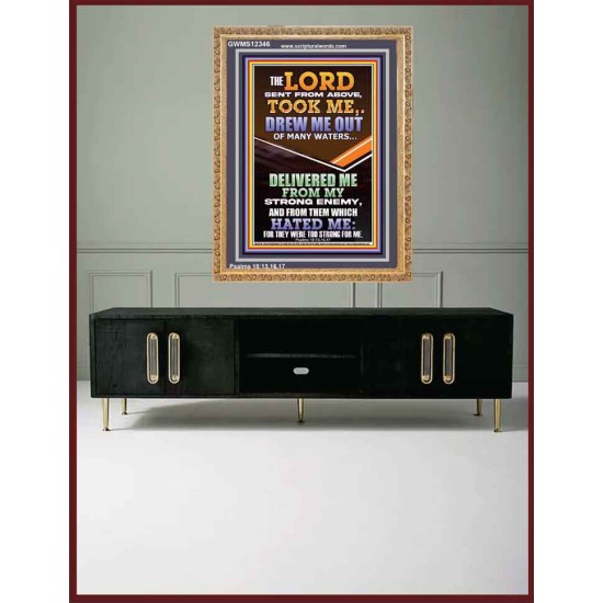 THE LORD DREW ME OUT OF MANY WATERS  New Wall Décor  GWMS12346  