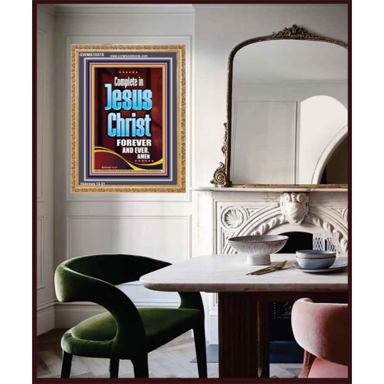 COMPLETE IN JESUS CHRIST FOREVER  Children Room Portrait  GWMS10015  