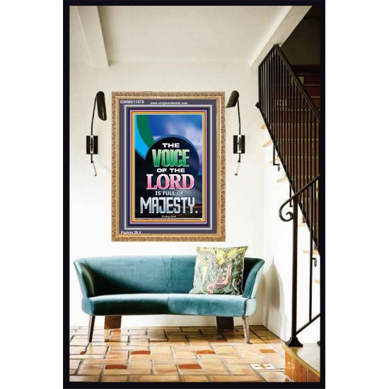 THE VOICE OF THE LORD IS FULL OF MAJESTY  Scriptural Décor Portrait  GWMS11978  