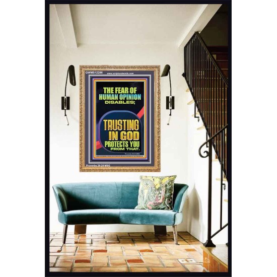 TRUSTING IN GOD PROTECTS YOU  Scriptural Décor  GWMS12286  