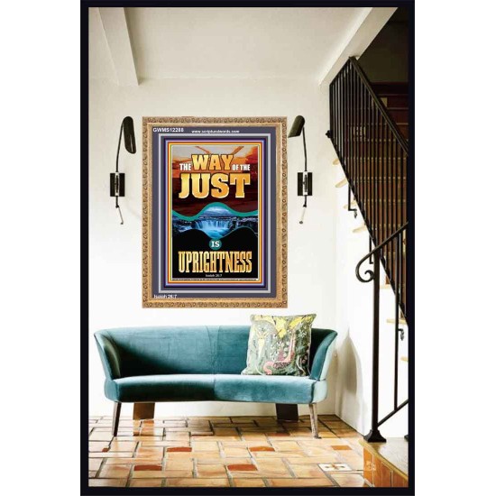 THE WAY OF THE JUST IS UPRIGHTNESS  Scriptural Décor  GWMS12288  