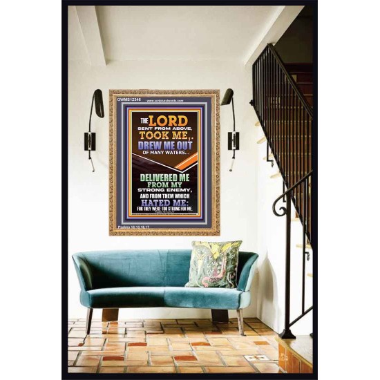 THE LORD DREW ME OUT OF MANY WATERS  New Wall Décor  GWMS12346  