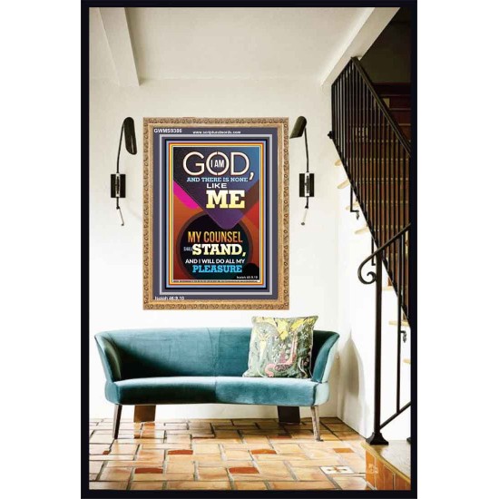 MY COUNSEL SHALL STAND  Ultimate Inspirational Wall Art Portrait  GWMS9386  