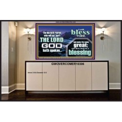 I BLESS THEE AND THOU SHALT BE A BLESSING  Custom Wall Scripture Art  GWOVERCOMER10306  "62x44"