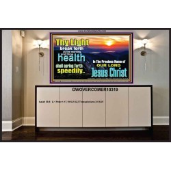 THY HEALTH WILL SPRING FORTH SPEEDILY  Custom Inspiration Scriptural Art Portrait  GWOVERCOMER10319  "62x44"