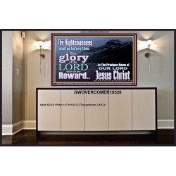 THE GLORY OF THE LORD WILL BE UPON YOU  Custom Inspiration Scriptural Art Portrait  GWOVERCOMER10320  "62x44"