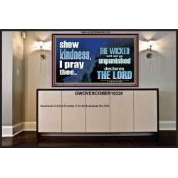 THE WICKED WILL NOT GO UNPUNISHED  Bible Verse for Home Portrait  GWOVERCOMER10330  "62x44"