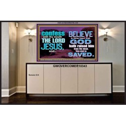 IN CHRIST JESUS IS ULTIMATE DELIVERANCE  Bible Verse for Home Portrait  GWOVERCOMER10343  "62x44"