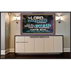 HATE EVIL YOU WHO LOVE THE LORD  Children Room Wall Portrait  GWOVERCOMER10378  "62x44"