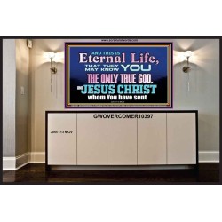 CHRIST JESUS THE ONLY WAY TO ETERNAL LIFE  Sanctuary Wall Portrait  GWOVERCOMER10397  "62x44"