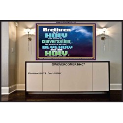 BE YE HOLY FOR I AM HOLY SAITH THE LORD  Ultimate Inspirational Wall Art  Portrait  GWOVERCOMER10407  "62x44"