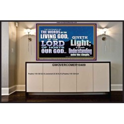 THE WORDS OF LIVING GOD GIVETH LIGHT  Unique Power Bible Portrait  GWOVERCOMER10409  "62x44"
