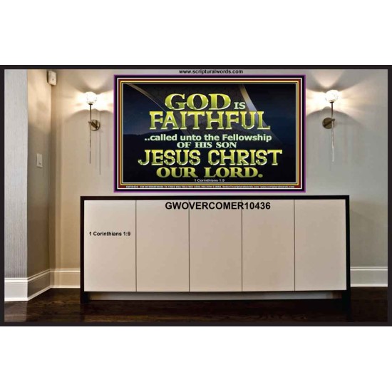 CALLED UNTO FELLOWSHIP WITH CHRIST JESUS  Scriptural Wall Art  GWOVERCOMER10436  