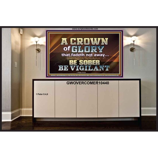 CROWN OF GLORY FOR OVERCOMERS  Scriptures Décor Wall Art  GWOVERCOMER10440  