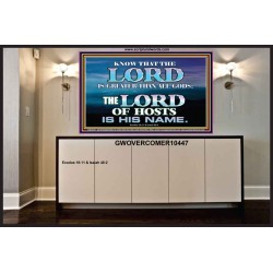 JEHOVAH GOD OUR LORD IS AN INCOMPARABLE GOD  Christian Portrait Wall Art  GWOVERCOMER10447  "62x44"