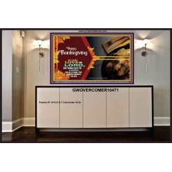 THE LORD IS GOOD HIS MERCY ENDURETH FOR EVER  Contemporary Christian Wall Art  GWOVERCOMER10471  "62x44"
