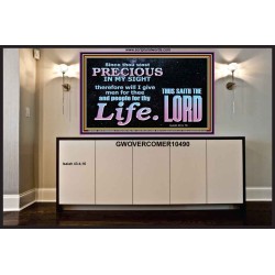 YOU ARE PRECIOUS IN THE SIGHT OF THE LIVING GOD  Modern Christian Wall Décor  GWOVERCOMER10490  "62x44"