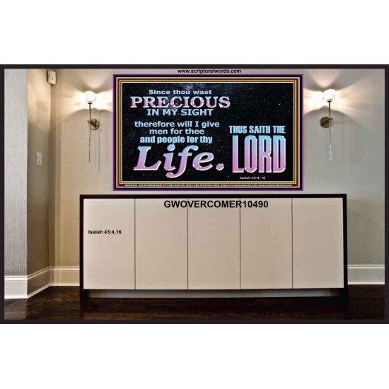 YOU ARE PRECIOUS IN THE SIGHT OF THE LIVING GOD  Modern Christian Wall Décor  GWOVERCOMER10490  
