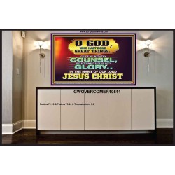 GUIDE ME THY COUNSEL GREAT AND MIGHTY GOD  Biblical Art Portrait  GWOVERCOMER10511  "62x44"