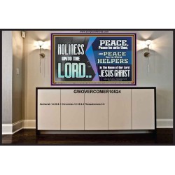 HOLINESS UNTO THE LORD  Righteous Living Christian Picture  GWOVERCOMER10524  "62x44"