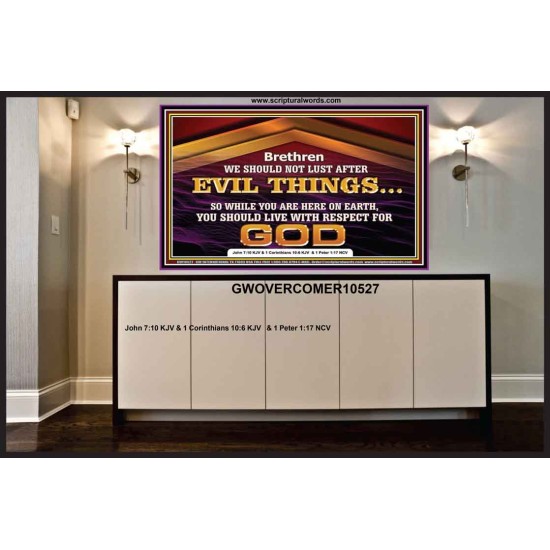 DO NOT LUST AFTER EVIL THINGS  Children Room Wall Portrait  GWOVERCOMER10527  