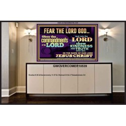 OBEY THE COMMANDMENT OF THE LORD  Contemporary Christian Wall Art Portrait  GWOVERCOMER10539  "62x44"