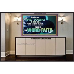 THE WORD IS NIGH THEE  Christian Quotes Portrait  GWOVERCOMER10555  "62x44"