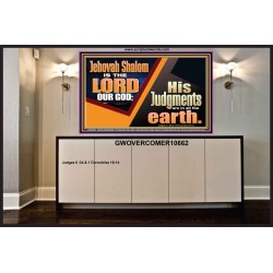 JEHOVAH SHALOM IS THE LORD OUR GOD  Ultimate Inspirational Wall Art Portrait  GWOVERCOMER10662  "62x44"