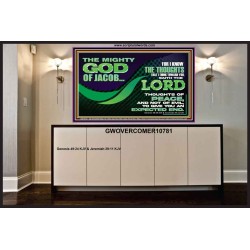 FOR I KNOW THE THOUGHTS THAT I THINK TOWARD YOU  Christian Wall Art Wall Art  GWOVERCOMER10781  "62x44"