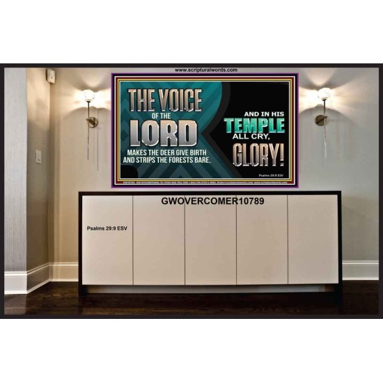 THE VOICE OF THE LORD MAKES THE DEER GIVE BIRTH  Art & Wall Décor  GWOVERCOMER10789  