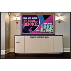THE LORD WILL DO GREAT THINGS  Eternal Power Portrait  GWOVERCOMER12031  "62x44"
