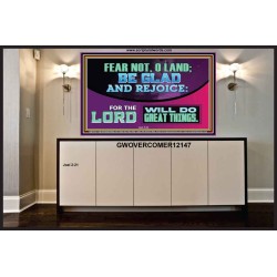 THE LORD WILL DO GREAT THINGS  Custom Inspiration Bible Verse Portrait  GWOVERCOMER12147  "62x44"