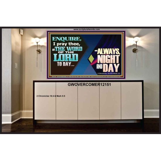 THE WORD OF THE LORD TO DAY  New Wall Décor  GWOVERCOMER12151  