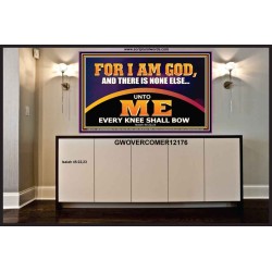 UNTO ME EVERY KNEE SHALL BOW  Scripture Wall Art  GWOVERCOMER12176  "62x44"