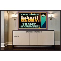 THE WISE SHALL INHERIT GLORY  Sanctuary Wall Portrait  GWOVERCOMER12417  "62x44"