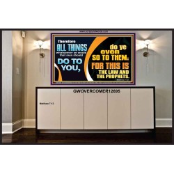 THE LAW AND THE PROPHETS  Scriptural Décor  GWOVERCOMER12695  "62x44"