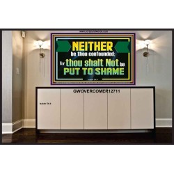 NEITHER BE THOU CONFOUNDED  Encouraging Bible Verses Portrait  GWOVERCOMER12711  "62x44"