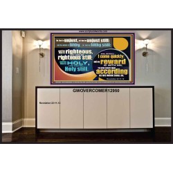 BE RIGHTEOUS STILL  Bible Verses Wall Art  GWOVERCOMER12950  "62x44"