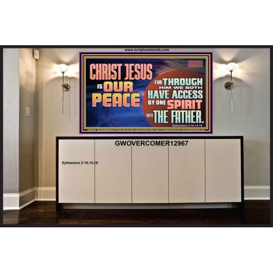 CHRIST JESUS IS OUR PEACE  Christian Paintings Portrait  GWOVERCOMER12967  