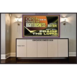 OPEN TO ME THE GATES OF RIGHTEOUSNESS  Children Room Décor  GWOVERCOMER13036  "62x44"