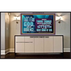 THE RIGHT HAND OF GOD  Church Office Portrait  GWOVERCOMER13063  "62x44"